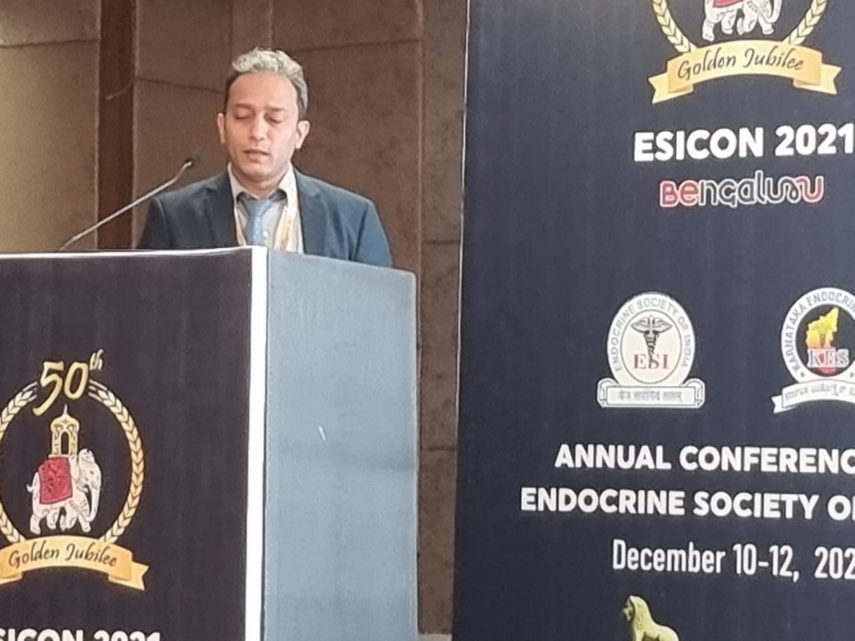 Speaker on “Personalized management of Adrenal insufficiency” at ESICON 2021, December 21, Bengaluru